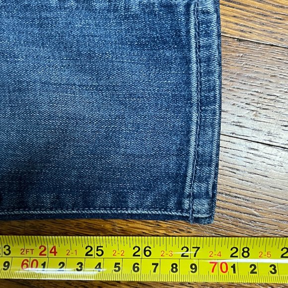 MOTHER Women's Straight Leg Jeans - Dark Blue - Picture 8 of 9